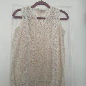White lace top